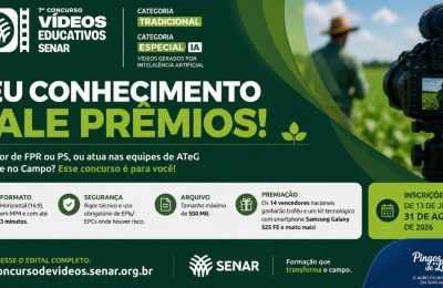 Senar divulga edital para o 7º Concurso de Vídeos Educativos com nova categoria voltada à Inteligência Artificial
