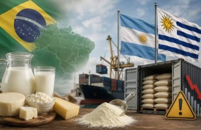 Importações de lácteos recuam em junho, mas pressão sobre o produtor brasileiro continua