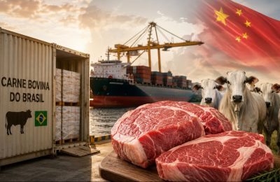 Exportações brasileiras de carne bovina recuam em julho, mas China mantém forte participação no mercado